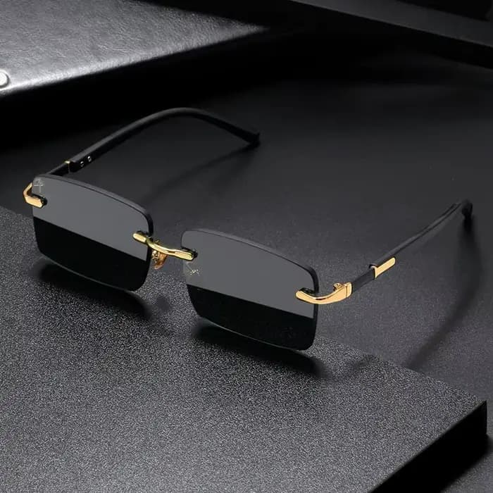 Lunettes de soleil sans monture pour hommes et femmes