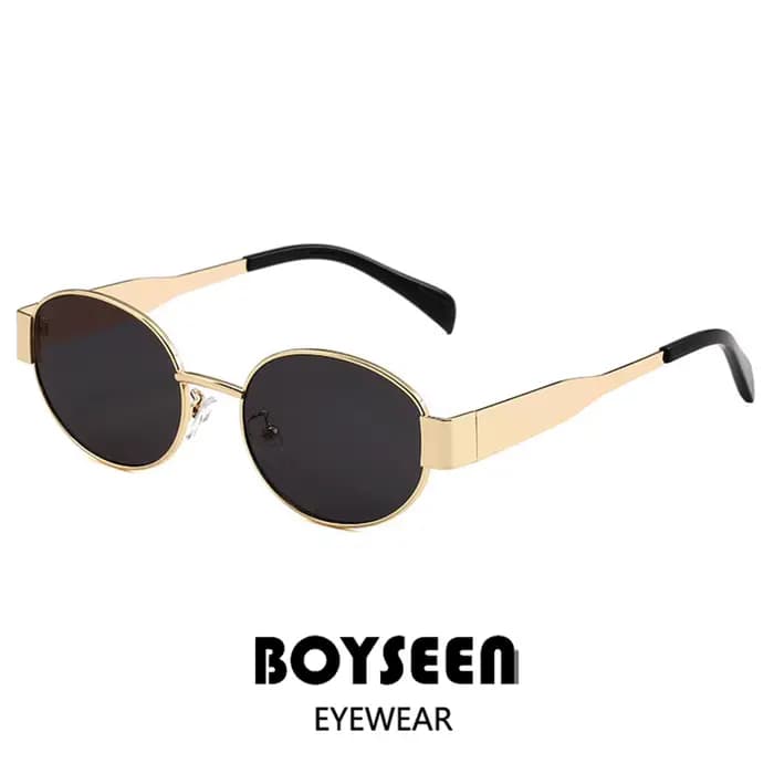 Lunettes de soleil à monture ovale pour femmes