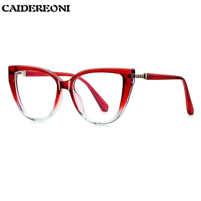 CAIDERONI Lunettes vintage œil-de-chat à monture large pour femme