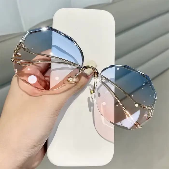 Lunettes de soleil sans bords pour femmes