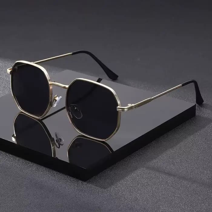 Nouveau Vintage carré géométrique cadre lunettes de soleil femmes