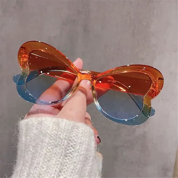 Lunettes de soleil papillon nickel é pour dames