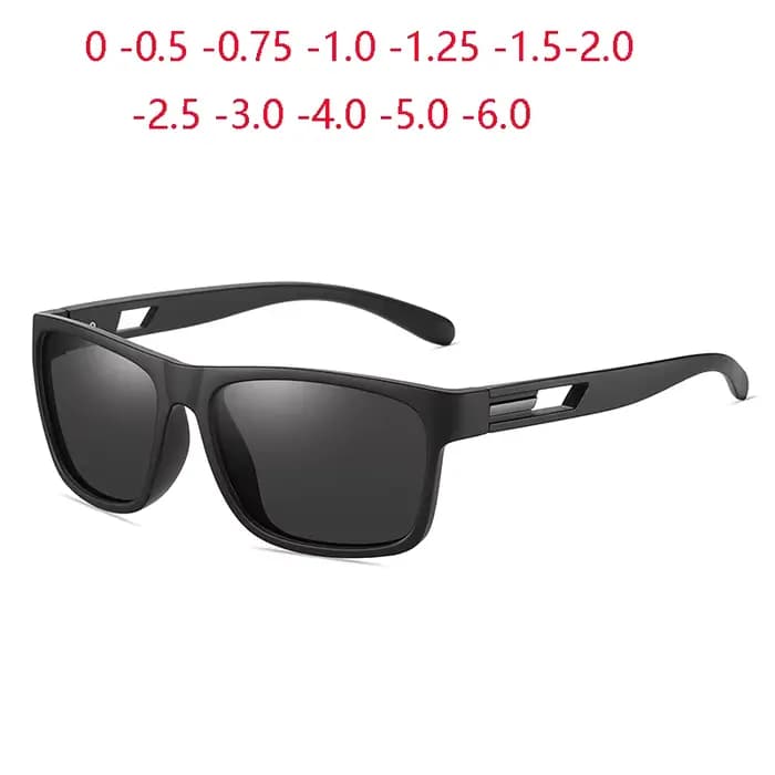 Lunettes de soleil carrées de sport avec dioptries pour hommes