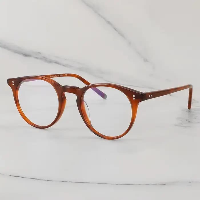 O'malley Design rond acétate Vintage femme lunettes cadre rétro monture