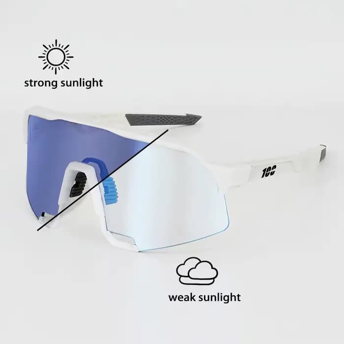 Lunettes de cyclisme photochromiques 100% pour sports de plein air