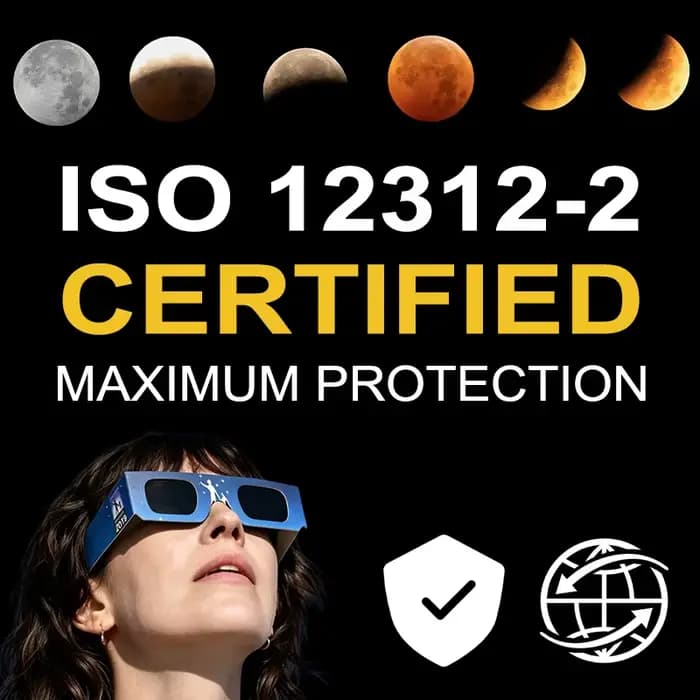 Lunettes d'éclipse solaire approuvées pour observation directe du soleil