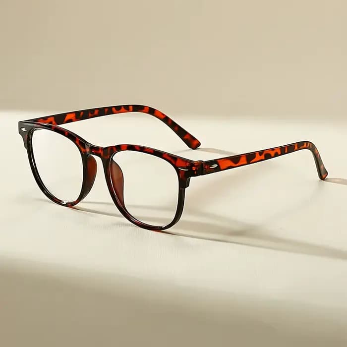 1 paire de lunettes de mode rétro-lentilles transparentes-convient aux hommes et aux femmes