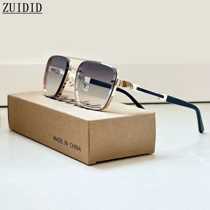 2025 Lunettes De Soleil carrées hommes luxe Vintage