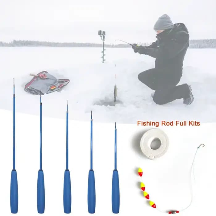 Canne à pêche télescopique en fibre de verre, ensemble de moulinet, leurre, hameçons, mangeoire, plus récent, ChlorTravel