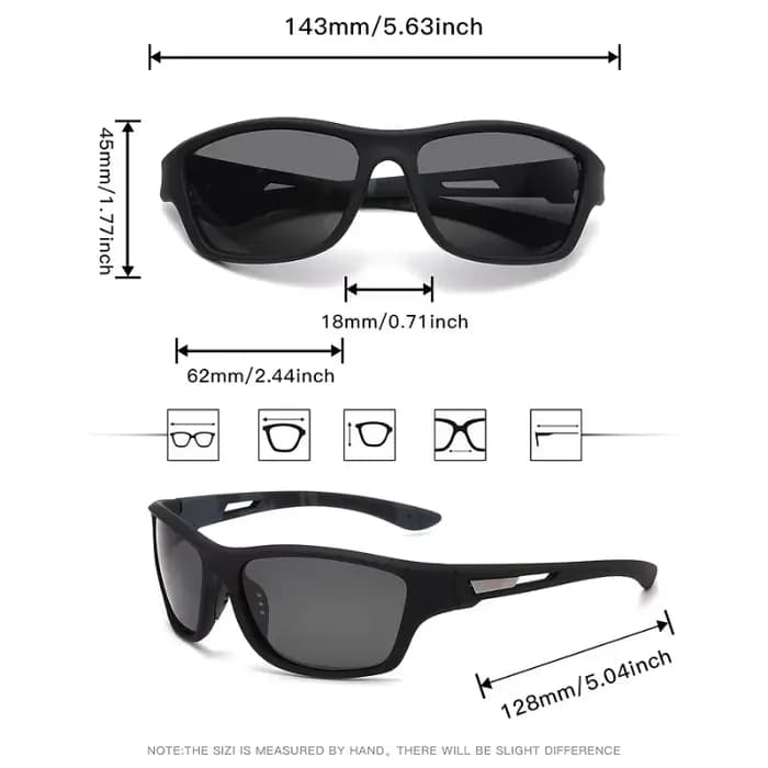1 paire de lunettes ovales uniques pour hommes