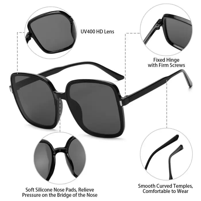 Respzed-Lunettes de soleil carrées vintage de luxe pour femmes