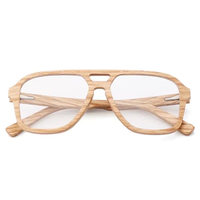 HDLosFTER-Monture de lunettes en bois 100% naturel pour hommes
