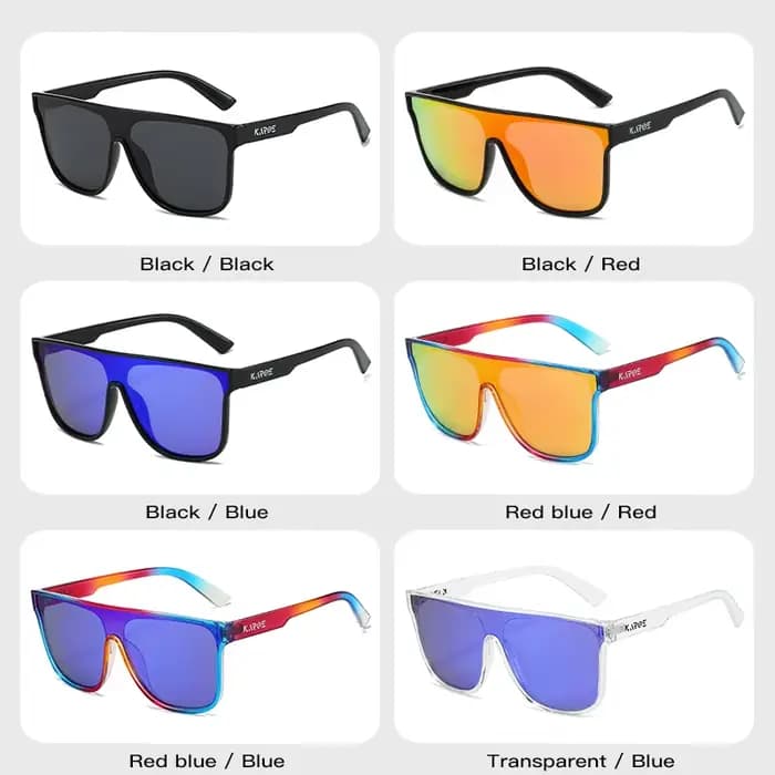 KAROS surdimensionné mode lunettes de soleil polarisées hommes femmes en plein air grand cadre