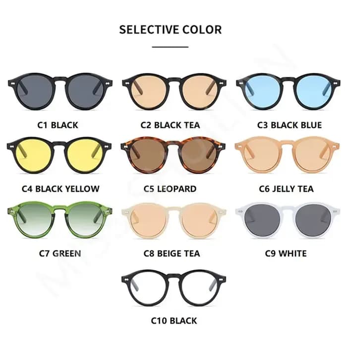 Lunettes de soleil rondes de luxe 2026 pour femmes et hommes