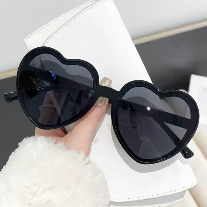 Nouvelles Lunettes de Soleil Vintage Cœur pour Femme et Homme
