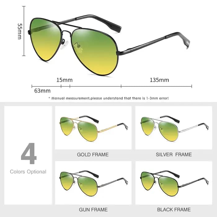 Lunettes de soleil photochromiques de qualité LM pour hommes et femmes