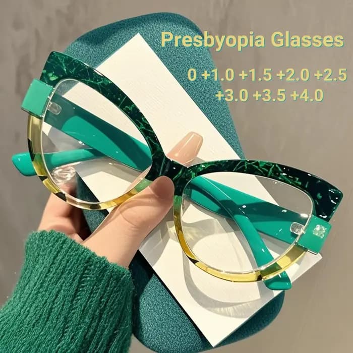 Nouvelles lunettes œil de chat haute définition à la mode avec grand cadre