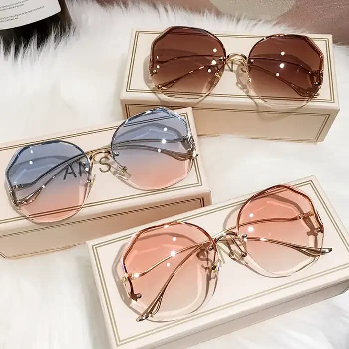 Lunettes de soleil sans bords pour femmes