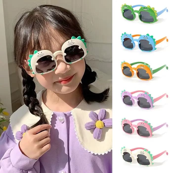 Lunettes de soleil drôles et mignonnes en forme de dinosaure