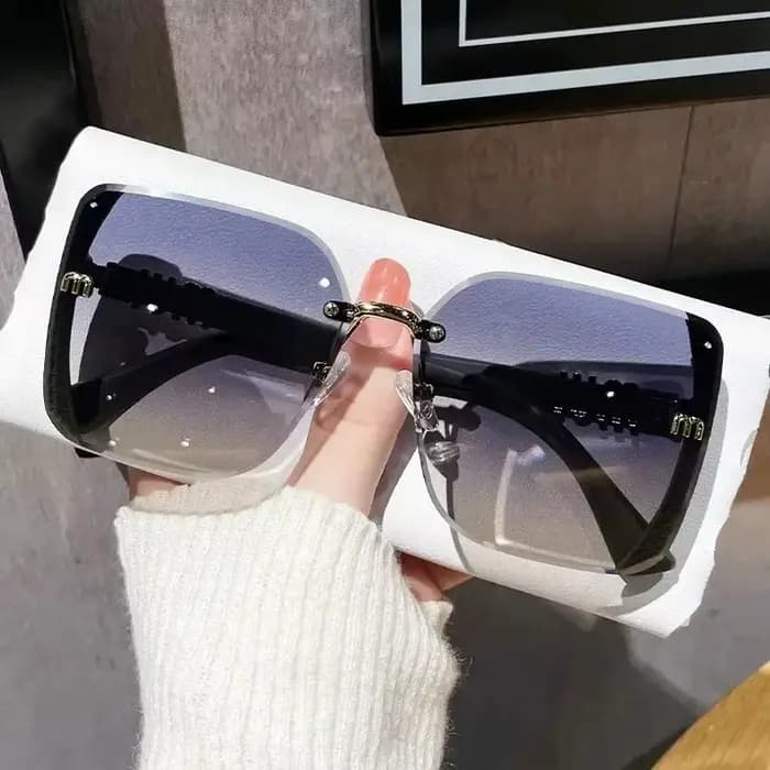 Lunettes de soleil carrées de marque tendance pour femmes
