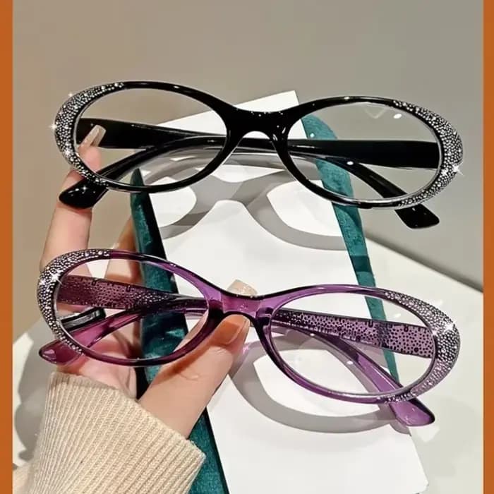 Lunettes de lecture de luxe en diamant pour femmes