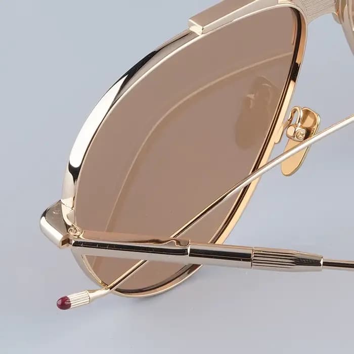 JMM DAIDO alliage concepteur grandes lunettes de soleil ovales hommes classique Uv400