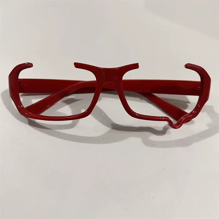 Lunettes demi-monture à la mode avec larmes
