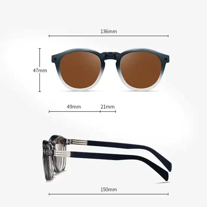 Reven Jate S33103 lunettes de soleil polarisées hommes femmes pince magnétique