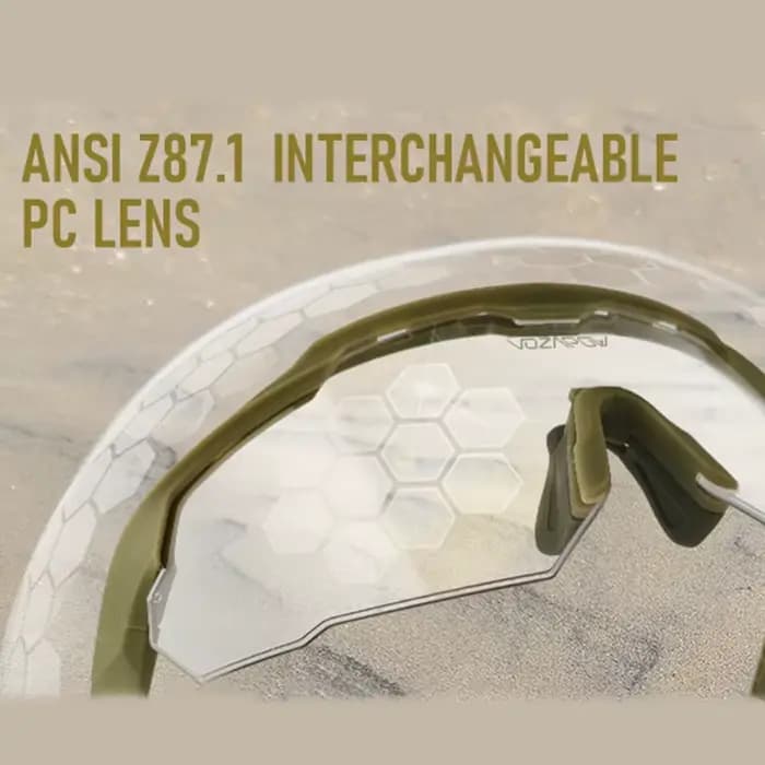 Vozapow lunettes de tir professionnelles UV400 ANSI Z87.1