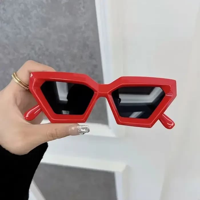 Lunettes de soleil carrées noires pour femmes et hommes
