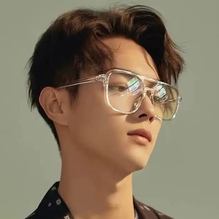 Monture de lunettes transparente pour ordinateur