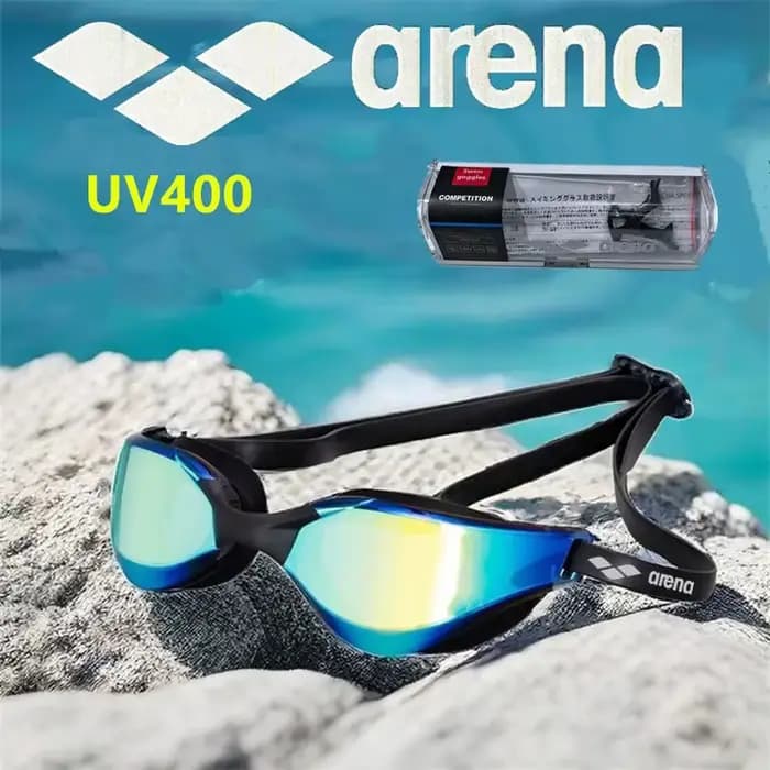 Arema Hit Pro – lunettes de natation professionnelles, étanches, anti-buée, haute définition, UV400, équipement d'entraînement et de compétition