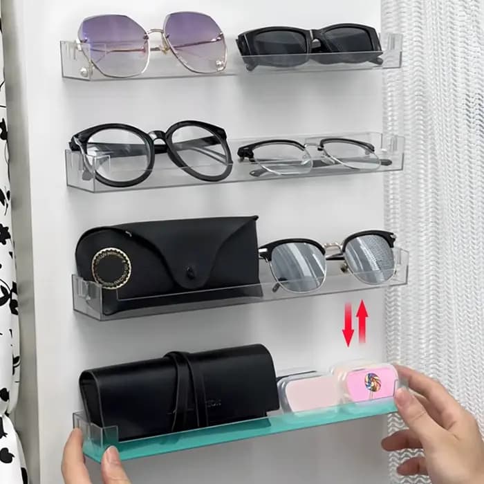 Boîte à lunettes transparente