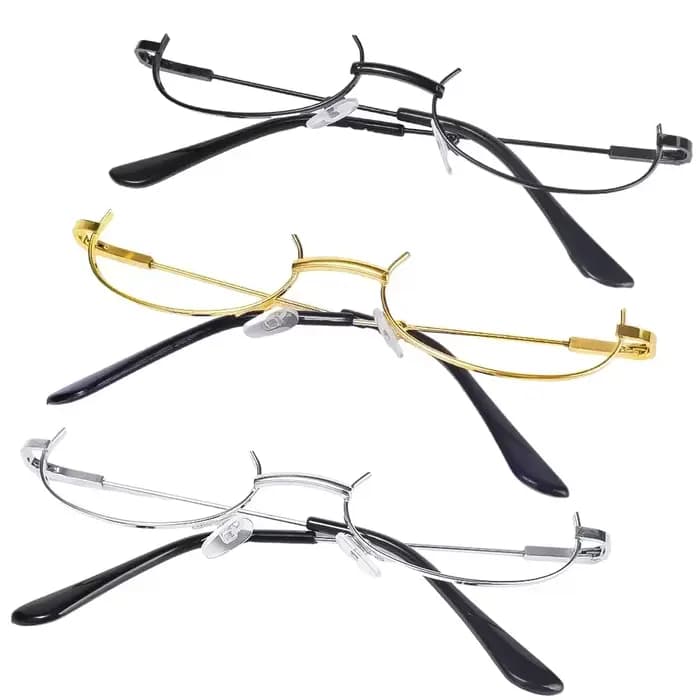 Lunettes de Cosplay bidimensionnelles à demi-monture inférieure