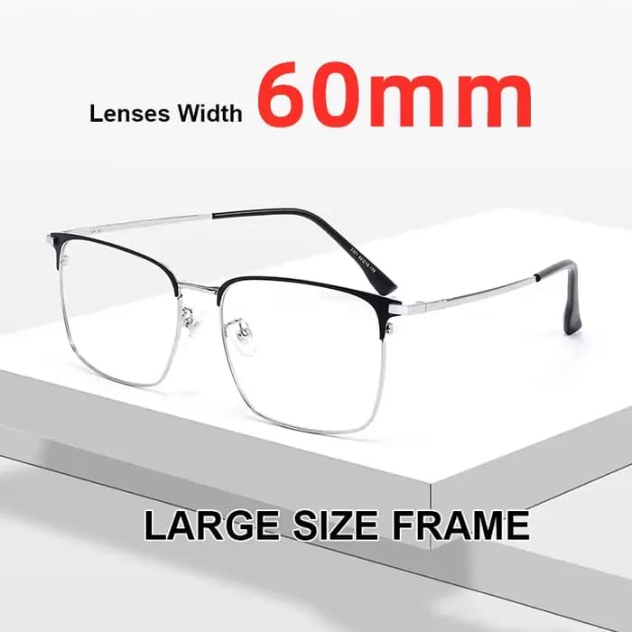 160mm grande taille lunettes cadre hommes grand visage affaires