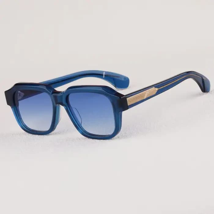 Lunettes de soleil carrées en acétate dégradé JMM pour hommes et femmes
