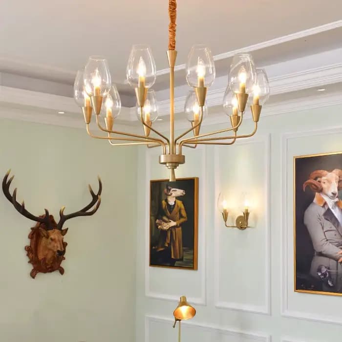 Lustre moderne salon Restaurant lampe de haute qualité hôtel chambre d'amis chambre lampe en verre originalité concepteur