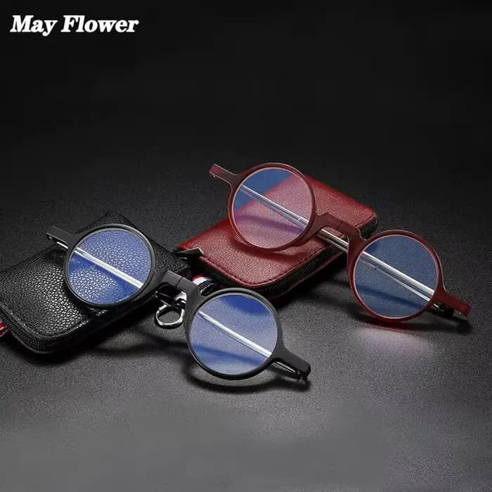 Lunettes de lecture rondes pliables à la mode pour femmes
