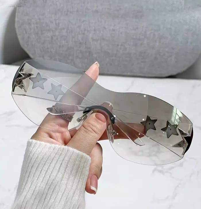 Lunettes Y2K multicolores pour femmes