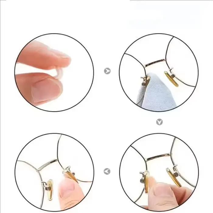 32 paires de coussinets de nez en mousse autocollants antidérapants