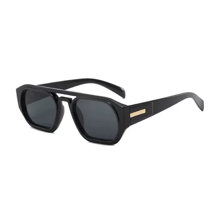 Lunettes de soleil aviateur rétro à double pont pour femmes et hommes