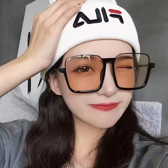 Lunettes de pêche carrées rétro