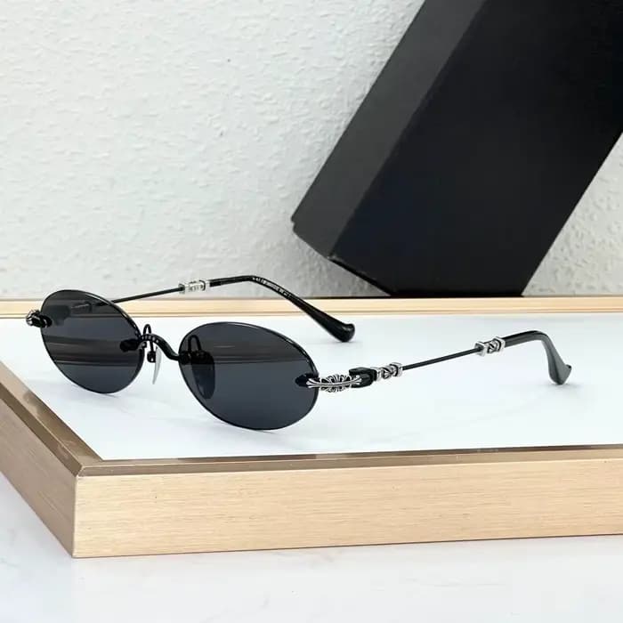 Lunettes de soleil ovales sans monture faites à la main PIILS I