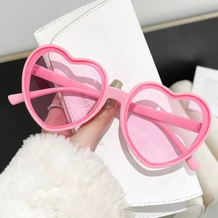 Nouvelles Lunettes de Soleil Vintage Cœur pour Femme et Homme