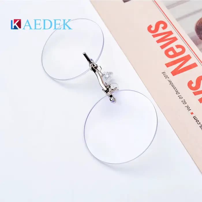 KAEDEK pince sur nez lunettes rondes sans monture matrice Morpheus