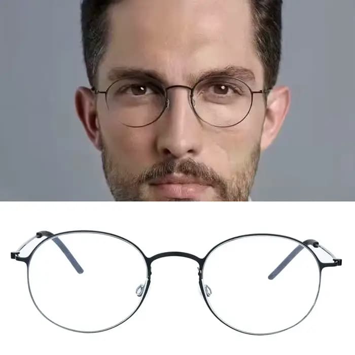 Thintitanium lunettes cadre hommes danemark marque 5504 femmes