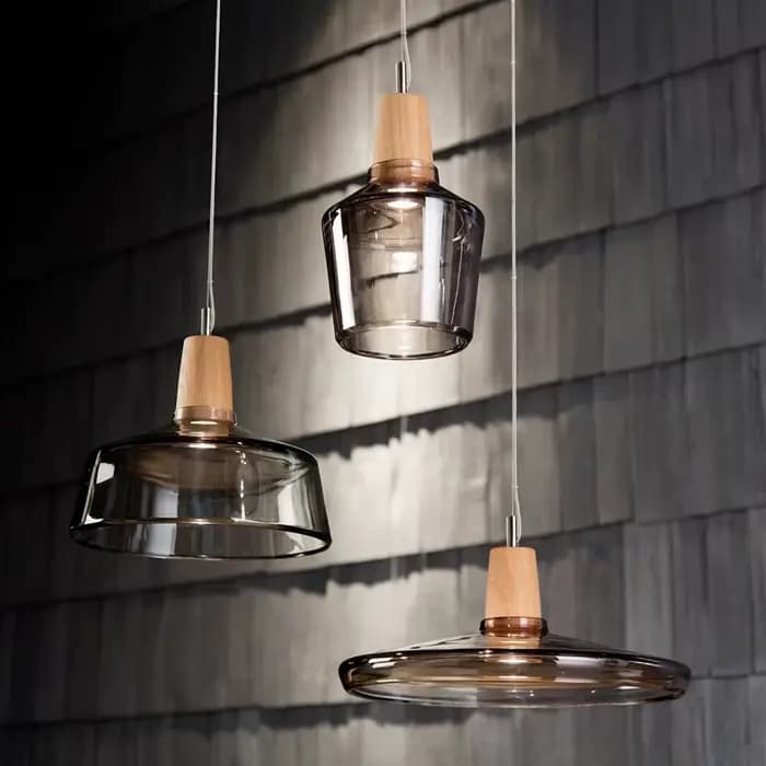 Lampe LED Suspendue en Verre au Design Nordique Rétro Vintage, Luminaire Décoratif d'Nik, Idéal pour un Loft, une Allée, un Bar ou une Chambre à Coucher