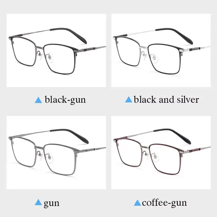 Monture de lunettes en titane pur pour hommes et femmes