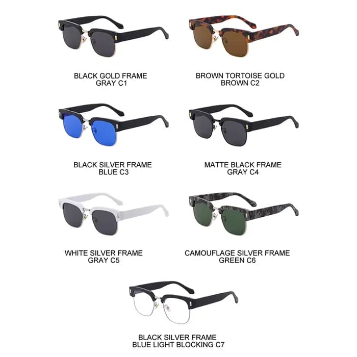 Mimiyou carré Rivet lunettes de soleil hommes haute qualité Punk