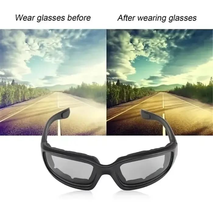 Lunettes de moto-lunettes tactiques anti-poussière UV400 pour la chasse